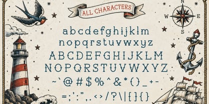 Captain Terry Font Poster 2