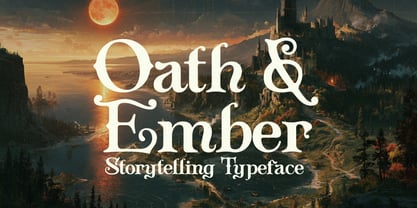 Oath & Ember Font Poster 1