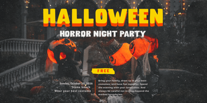 Brain Eater Font Poster 11