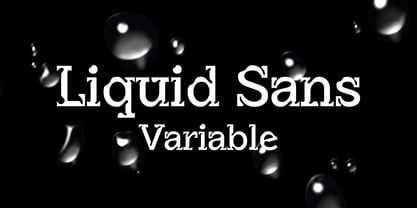Yoon Liquid Sans Variable Font Poster 1