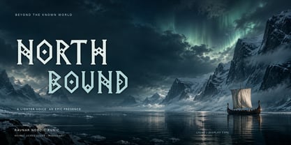 Ravnar Nordic Runic Font Poster 3