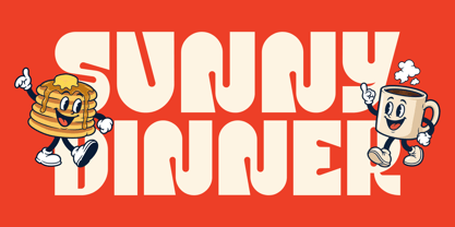 Sunny Dinner Font Poster 1