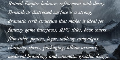 Ruined Empire Font Poster 3