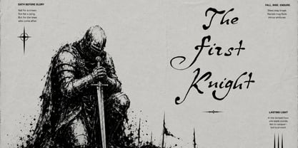 Gilded Oath Font Poster 8