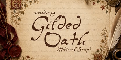 Gilded Oath Font Poster 1