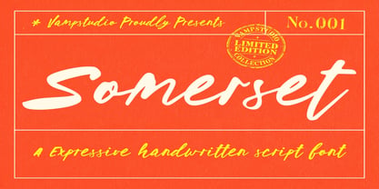 Somerset Font Poster 1