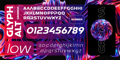 Cronova Font Poster 5