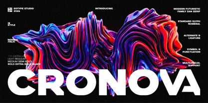 Cronova Font Poster 1