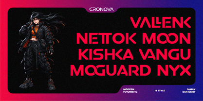 Cronova Font Poster 8