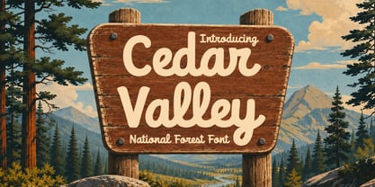 Cedar Valley Font Poster 1