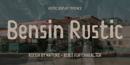 Bensin Rustic Font Poster 1