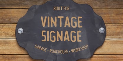 Bensin Rustic Font Poster 4