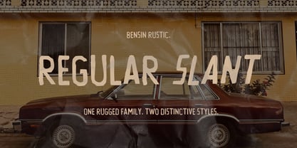 Bensin Rustic Font Poster 3
