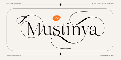 Mustinya Font Poster 1