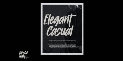 Blissful Night Font Poster 3
