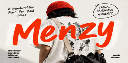 Gred Menzy Font Poster 2