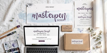 Masterpen Script Font Poster 1