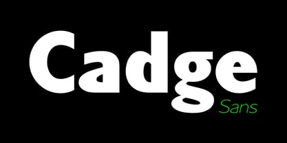 Cadge Sans Font Poster 1