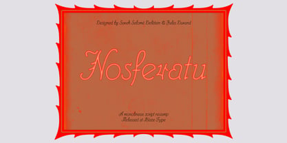 Nosferatu Font Poster 1