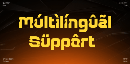 Quicktor Font Poster 12