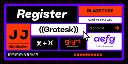 Register Font Poster 10