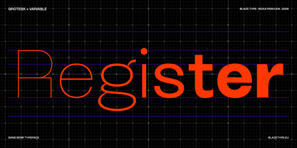 Register Font Poster 1