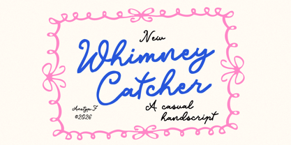 Whimney Catcher Font Poster 1