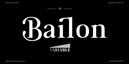Bailon Variable Font Poster 1