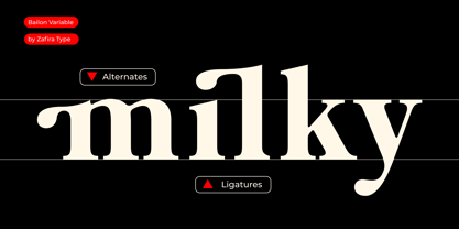 Bailon Variable Font Poster 4