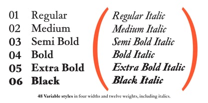 Garamond Now Variable Font Poster 5