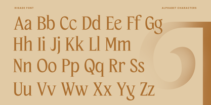 Rigade Font Poster 3
