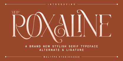 MLTP Roxaline Font Poster 1