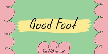 Good Foot Pro Font Poster 1