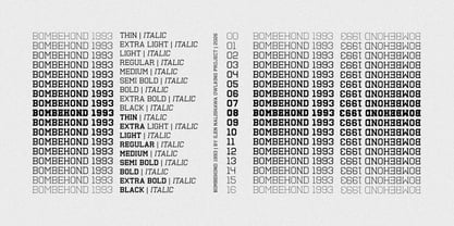 Bombehond 1993 Font Poster 8