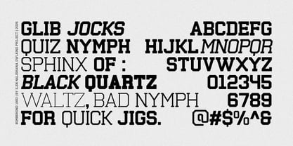 Bombehond 1993 Font Poster 3