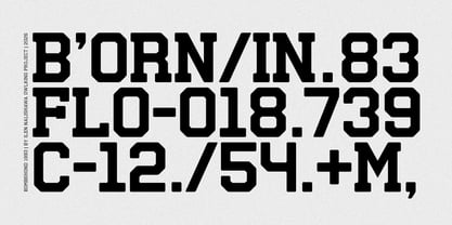 Bombehond 1993 Font Poster 6