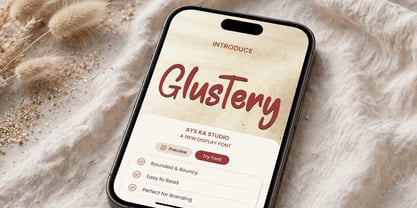 Glustery Font Poster 4