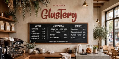 Glustery Font Poster 1