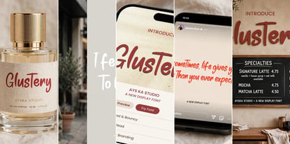 Glustery Font Poster 7