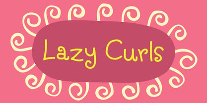 Lazy Curls Font Poster 1