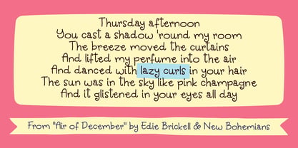 Lazy Curls Font Poster 2