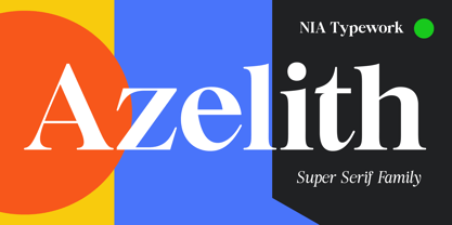 Azelith Font Poster 1
