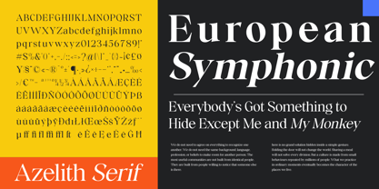 Azelith Font Poster 8