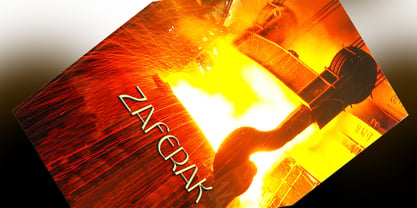 Zaferak Font Poster 4