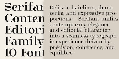 Serifant Font Poster 13