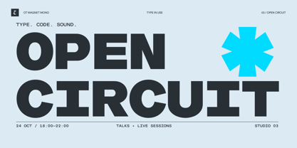 OT Magnet Mono Font Poster 3