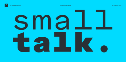 OT Magnet Mono Font Poster 4