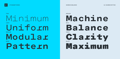 OT Magnet Mono Font Poster 2
