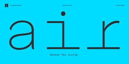 OT Magnet Mono Font Poster 13