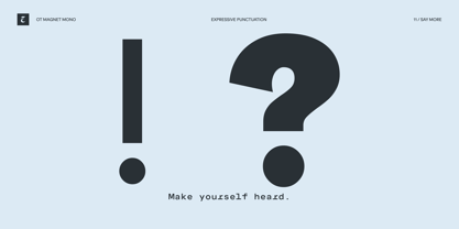 OT Magnet Mono Font Poster 11